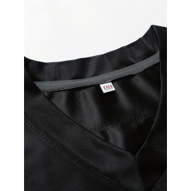 [Black Rugby Jersey #13] Black Breathable Rugby Jersey - Men's V-neck Short Sleeved Uniform for Training and Matches - Embroidered American Football Shirt #13