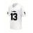 Men's White #13 Breathable American Football Jersey - V-Neck Short Sleeve Embroidered Team Uniform with Shark Graphic & Bold Numerals, Loose Fit for Training, Competition & Casual Wear (Machine Washable, All-Season), Embroidered Detailing