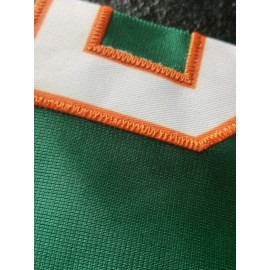 Men'S Green # 5 Breathable Rugby Shirt, Sports V-neck Short Sleeve Training Match Uniform, Embroidered American Football Shirt