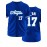 Men's Royal Blue #17 Baseball Jersey - Embroidered