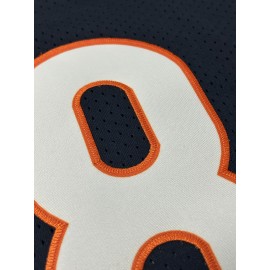 Men's #18 Embroidered Black American Football Jersey - Breathable, Casual Streetwear Rugby Top for All Seasons