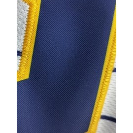 Men's yellow # 4 baseball shirt, street fashion casual, letter embroidered breathable short sleeved sports shirt