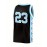 Men'S Blue Black Spliced Diamond Grid Basketball Top # 23 Classic Retro Embroidered Letter Sleeveless Sweat wicking Breathable Tank Top Basketball Suit