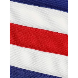 [Polyester V-Neck Sports Sweatshirt] Men'S #21 USA Hockey Jersey, SheLucki, Polyester V-Neck Sports Sweatshirt, Embroidered Long Sleeve, Casual & Outdoor Top, Slight Stretch Knit Fabric, for Adults & Teens, Four Seasons Wear