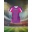 Customizable Women'S V-Neck Soccer Jersey - Pink with White & Purple Accents, Breathable & Quick-Dry, Perfect for Team Training & Fitness, Team Branding Apparel | Customizable Jersey | Comfortable Fit, Soccer Gear