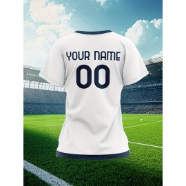 Women's Plus-Size Soccer Uniforms Custom with Team Name & Jersey Number - Personalized Sports Jerseys in Navy Blue & Golden, Breathable Fabric for Female Athletes - Ideal for Soccer, Softball, Basketball Teams, Team Apparel, Sporty Style, Comfortable Fit
