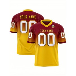 Customizable Plus Size Women'S Football Jersey - Personalized Name & Number, V-Neck Short Sleeve, Black & Neon Green with White Stripes & Logo, Breathable Summer Sports Training Uniform for Outdoor Competition