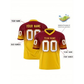 Customizable Plus Size Women'S Football Jersey - Personalized Name & Number, V-Neck Short Sleeve, Black & Neon Green with White Stripes & Logo, Breathable Summer Sports Training Uniform for Outdoor Competition