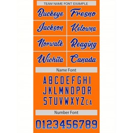 Customizable Plus Size Football Jersey - Personalized Name & Number, Vibrant Orange & Blue Gradient Design, V-Neck Short Sleeve, Breathable Summer Sports Shirt for Women, Football Jersey, Athletic Wear, Sporty Look, Comfortable Fit