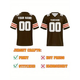 Personalized Football jersey Custom Football jersey Printed T-shirts Customize your favorite team and number, Everyday personalized hip-hop short-sleeved shirts, button- shirts